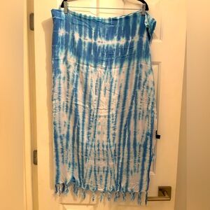 Soft rayon batik tie dye sarong - 42” X 62”